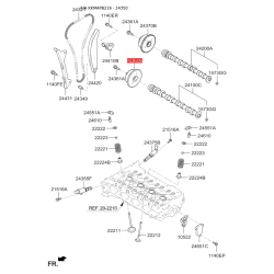 Комплект ланцюга приводу розподільного валу 24350-2E201 Mobis