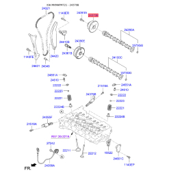 Шестерня, розподільний вал 24370-2B700 Mobis