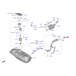 Крышка, топливной бак 31010-J9100 Mobis
