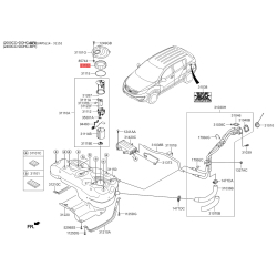 Кришка, паливний бак 31152-2P000 Mobis