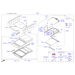 Люк і комплектуючі правий 81699-3S010 Mobis