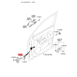 Петля боковой двери правая 79390-1F000 Mobis
