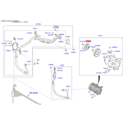 Шків компресора кондиціонера 97644-4P000 Mobis