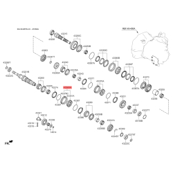 Муфта КПП 43360-39001 Mobis