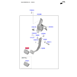 Накладка на педаль, педаль сцепления 32825-3T100 Mobis