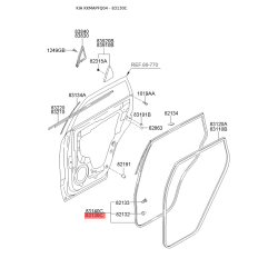 Ущільнення дверей ліве 83130-1F000 Mobis