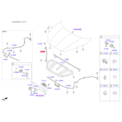 Упор капота і його кріплення 81170-D9000 Mobis