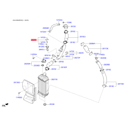 Шланг (патрубок) інтеркулера 28245-2GTA1 Mobis