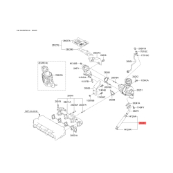 Шланг (патрубок) интеркулера 28245-27900 Mobis