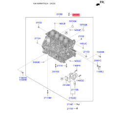 Клапан контроля давления масла 24356-25000 Mobis