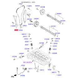 Комплект цепи привода распредвала 24431-2B700 Mobis