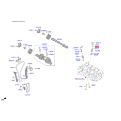 Сухар пружини клапана 22223-2A100 Mobis