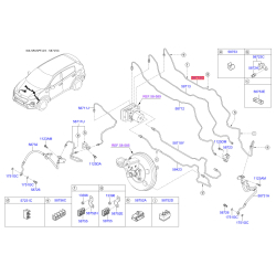 Трубопровід гальмівного приводу лівий 58715-D7500 Mobis