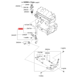 Масляный шланг 25480-27000 Mobis