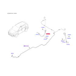 Шланг гальмівний правий 58738-D3700 Mobis