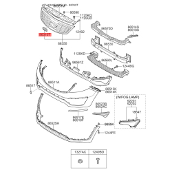 Эмблема задней и боковой двери, капота 86353-4D500 Mobis