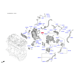 Шпилька головки цилиндров 28515-2B000 Mobis