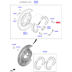 Тарілка (шайба) притискної пружини колодок 58277-37000 Mobis