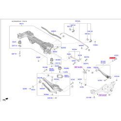 Шайба (пластина) сайлентблока заднього підрамника (задньої балки) 55347-07000 Mobis