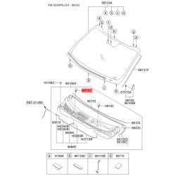 Форсунка (распылитель) омывателя ветрового стекла 98630-1M100 Mobis