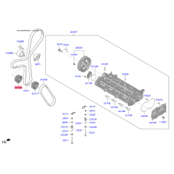 Шків помпи 24335-2U001 Mobis