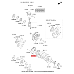 Шкив коленвала импульсный под ДПКВ 39190-2G000 Mobis