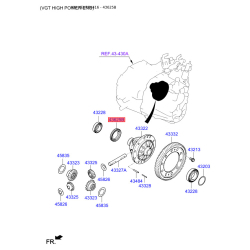 Шестерня спідометра ведена і ведуча 43333-39600 Mobis