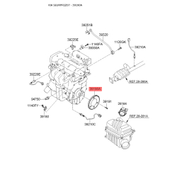 Шкив коленвала импульсный под ДПКВ 39190-23500 Mobis