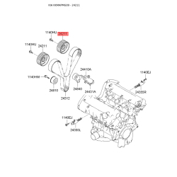 Шестерня, розподільний вал 24211-35500 Mobis