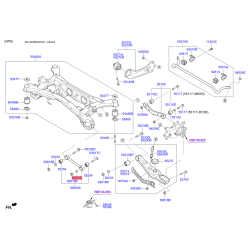 Шайба (пластина) сайлентблока заднего подрамника (задней балки) 62616-2E000 Mobis