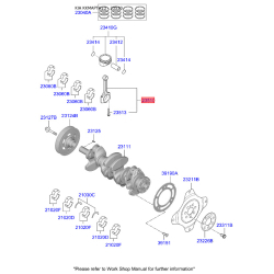 Шатун 23510-2E410 Mobis