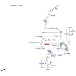 Радіатор масляний 25620-D3000 Mobis