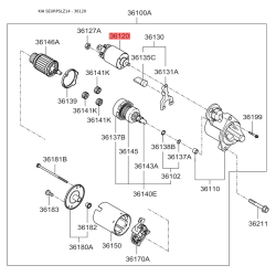 Тяговое реле, стартер 36120-23070 Mobis