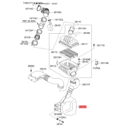 Резонатор системи впуску 28190-1F000 Mobis