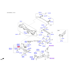 Прокладка задньої пружини нижня (на важіль) 55344-3S000 Mobis