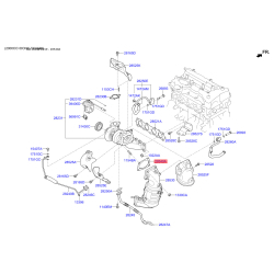 Прокладка труби вихлопного газу 28535-2G060 Mobis