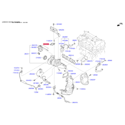 Прокладка заслонки (клапан) интеркулера 28247-2G430 Mobis
