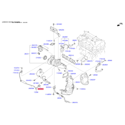 Прокладка, клапан регулирования давления нагнетателя 28246-2G400 Mobis