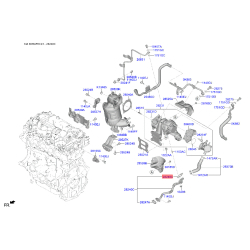 Прокладка, клапан регулювання тиску нагнітача 28246-2B710 Mobis