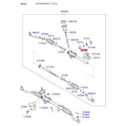 Пружина пробки (упора, подпятника) регулировки рулевого механизма 57720-3K000 Mobis