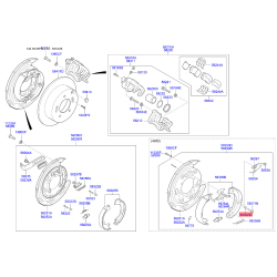 Подпружинненый стопорный штифт, тормозная колодка 58272-1G300 Mobis