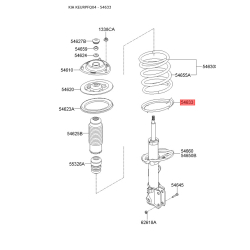Прокладка передньої пружини нижня 54633-2E000 Mobis