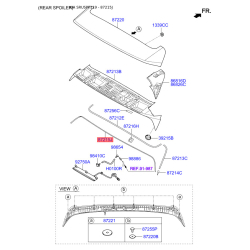 Спойлер 87216-F1900 Mobis