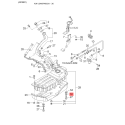 Манжета (сальник) півосі права передня 0K011-27622 Mobis