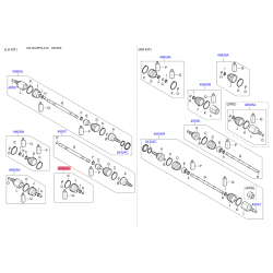 Чехол полуоси (пыльник) приводного вала 49595-2Y200 Mobis