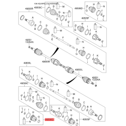 Чохол півосі (пильник) приводного валу 49595-2Y600 Mobis