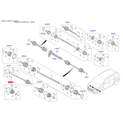 Чохол півосі (пильник) приводного валу 49542-D3080 Mobis