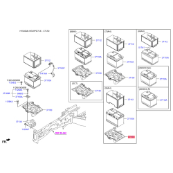 Кріплення акумулятора 37150-D3200 Mobis