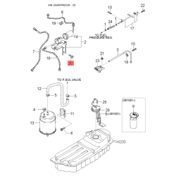 Сайлентблок тяги передней поперечной внутренний и наружный (задняя подвеска) нижний 0K011-34820A Mob
