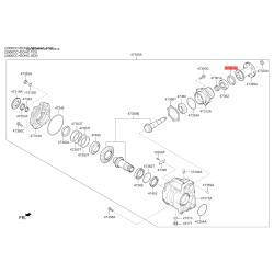 Кільце ущільнювача, роздавальна коробка 47351-39010 Mobis